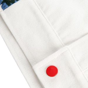 Concert Outfit Handmade Floral Crochet Utility Denim Jacket