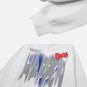 Concert Outfit HAPPEN Print Hoodie