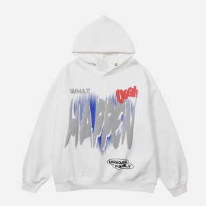 Concert Outfit HAPPEN Print Hoodie