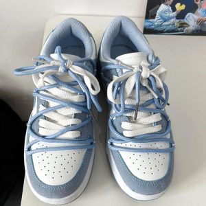 Concert Outfit Haze Blue Love Breathable Board Shoes