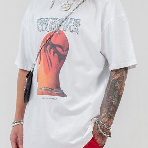 Concert Outfit Head Print Hip Hop T-Shirt