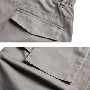 Concert Outfit Heart Rivet Multi-Pocket Jeans