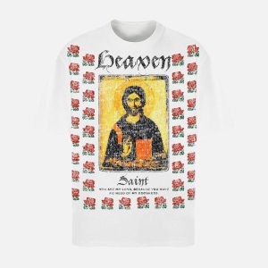 Concert Outfit Heaven Floral Graphic T-Shirt