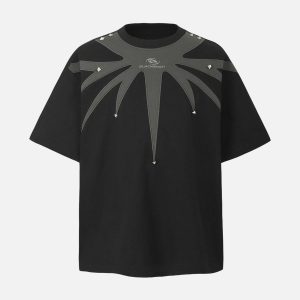 Concert Outfit Heavy CleanfitEmbroidery T-Shirt