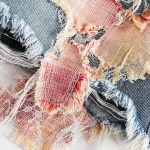 Concert Outfit Heavy Craftsmanship Lace Crop Jorts