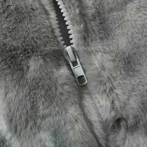 Concert Outfit Heavy-Duty Faux Lambswool Tie-Dye Urban Jacket