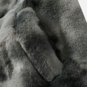 Concert Outfit Heavy-Duty Faux Lambswool Tie-Dye Urban Jacket