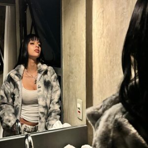 Concert Outfit Heavy-Duty Faux Lambswool Tie-Dye Urban Jacket