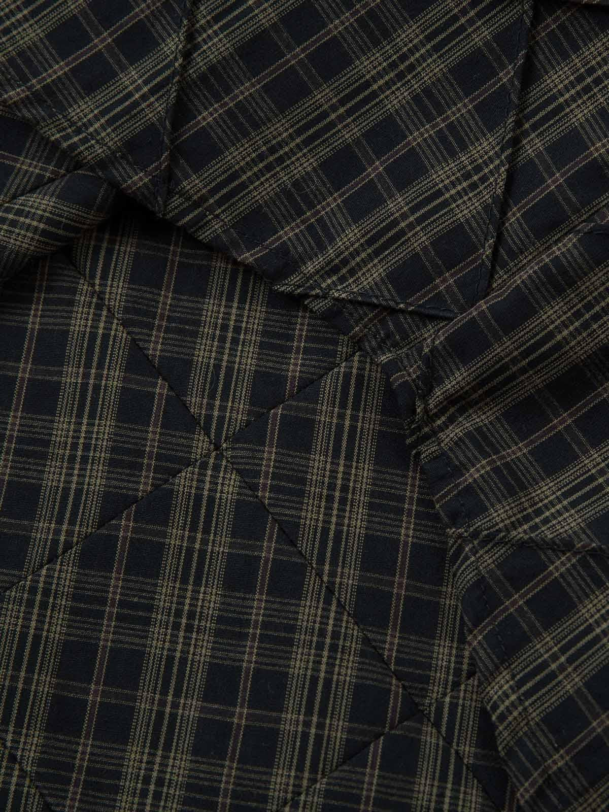 Concert Outfit Heavy Plaid Pleated Striped Faux Two-Piece Polo Shirt Concert Outfit Heavy Plaid Pleated Striped Faux Two-Piece Polo Shirt