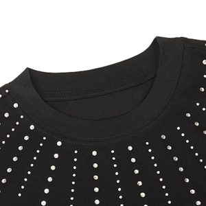 Concert Outfit Heavy Rhinestone Short-Sleeve T-Shirt