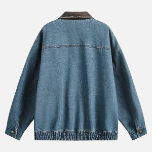 Concert Outfit Heavy Washed Denim Work Jacket