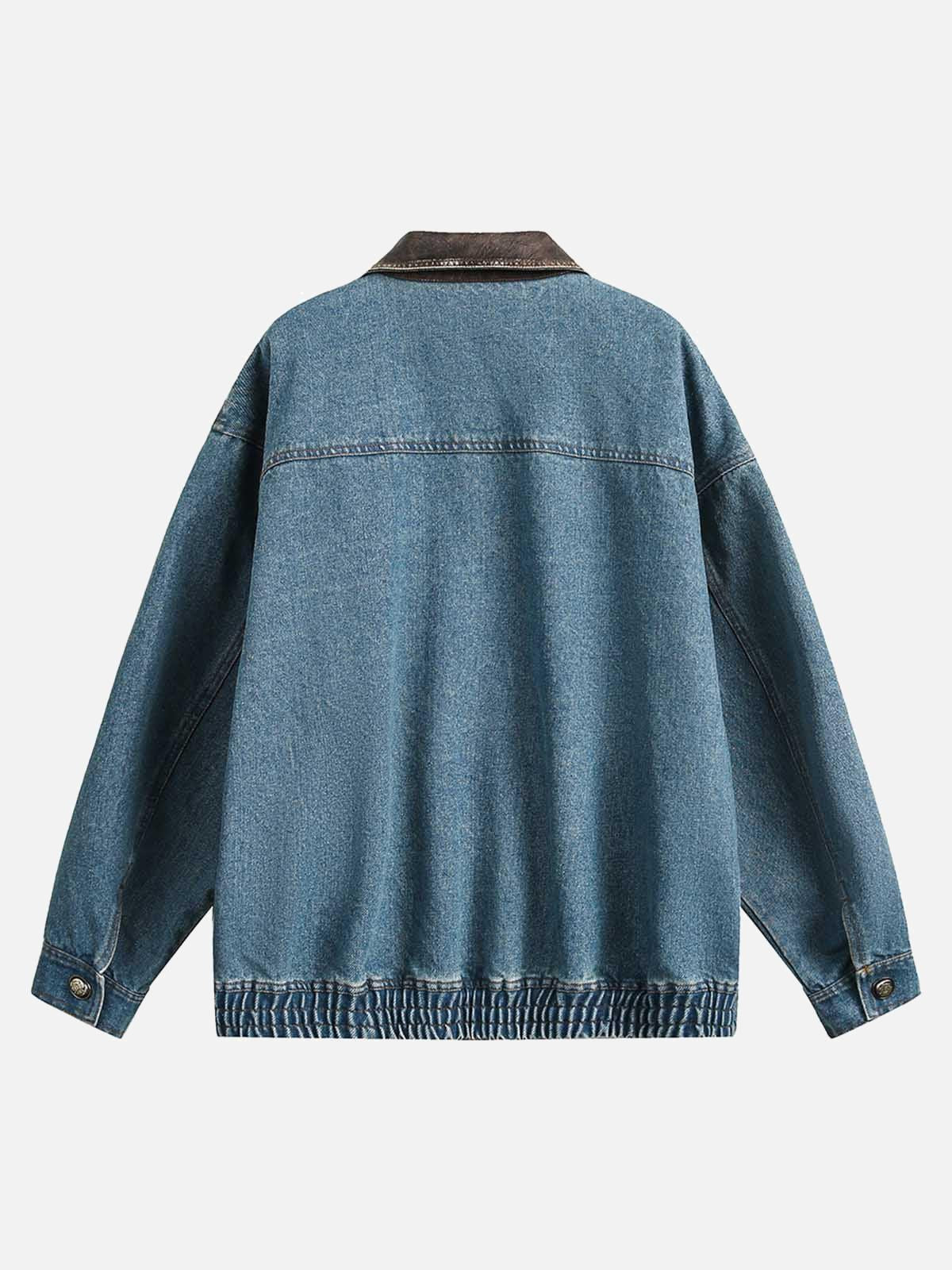 Concert Outfit Heavy Washed Denim Work Jacket Concert Outfit Heavy Washed Denim Work Jacket