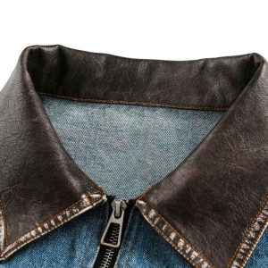 Concert Outfit Heavy Washed Denim Work Jacket