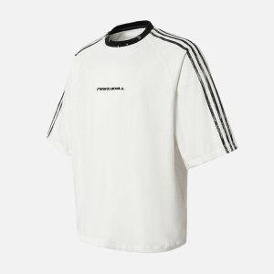 Concert Outfit Heavy Washed Street Metal Collar T-Shirt