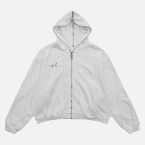 Concert Outfit Heavyweight Batik Washed Distressed Hoodie