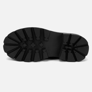 Concert Outfit High Street Crackle Leather Shoes