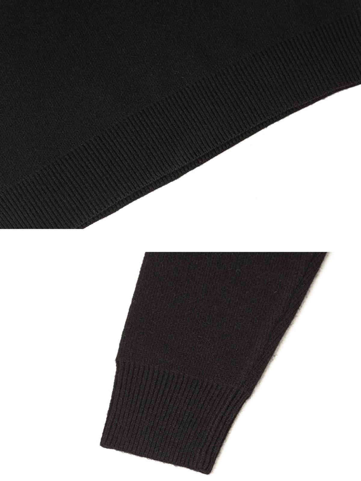 Concert Outfit High Street Detachable Fur Collar Half-Zipped Sweater Concert Outfit High Street Detachable Fur Collar Half-Zipped Sweater