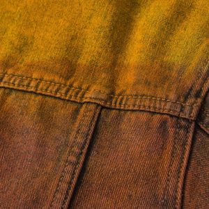 Concert Outfit High Street Distressed Spray-Painted Denim Jacket