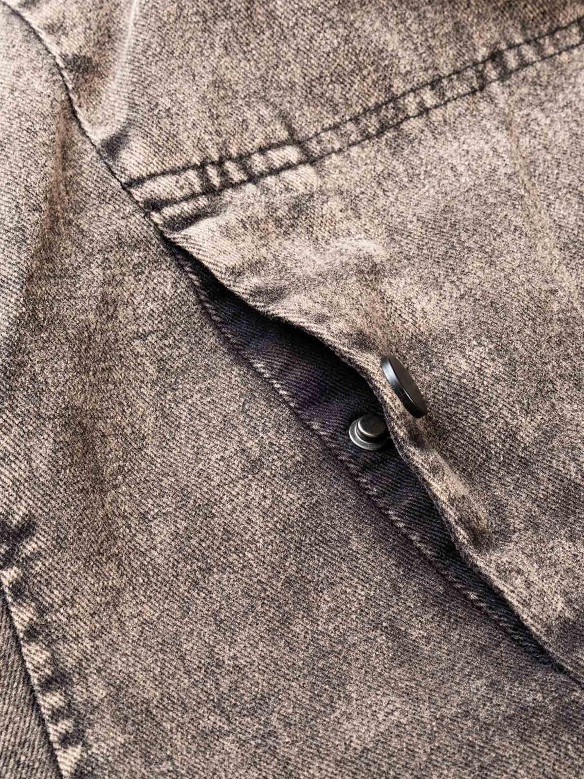 Concert Outfit High Street Distressed Washed Work Jacket Concert Outfit High Street Distressed Washed Work Jacket