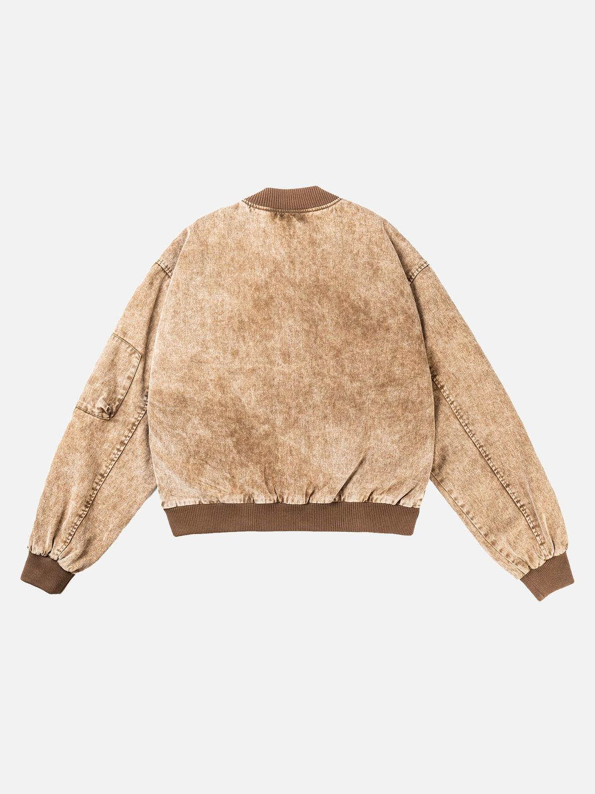 Concert Outfit High Street Distressed Washed Work Jacket Concert Outfit High Street Distressed Washed Work Jacket