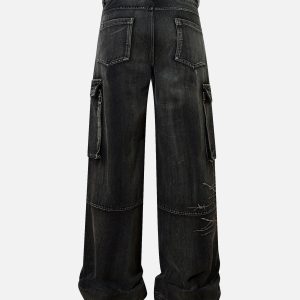 Concert Outfit High Street Embroidery Hip-Hop Jeans