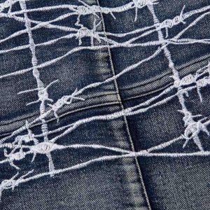 Concert Outfit High Street Embroidery Hip-Hop Jeans