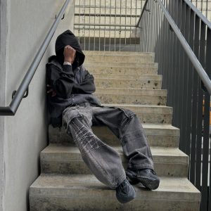 Concert Outfit High Street Embroidery Hip-Hop Jeans