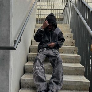 Concert Outfit High Street Embroidery Hip-Hop Jeans