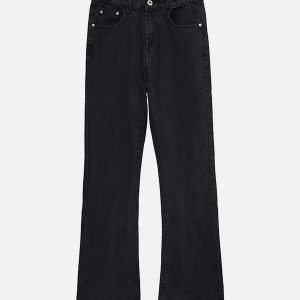 Concert Outfit High Street Embroidery Retro Jeans