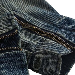 Concert Outfit High Street Hip-Hop Distressed Washed Denim Jacket