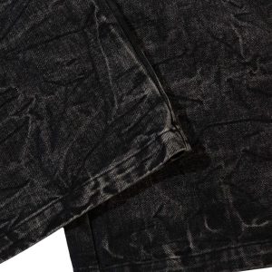 Concert Outfit High Street Hip-Hop Distressed Washed Jeans