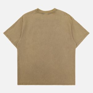 Concert Outfit High Street Hip Hop Hole Design T-Shirt