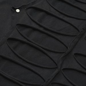 Concert Outfit High Street Hip Hop Hole Design T-Shirt