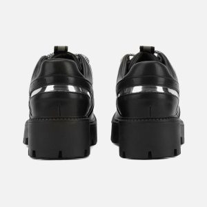 Concert Outfit High Street Hip Hop Metal Design Leather Shoes