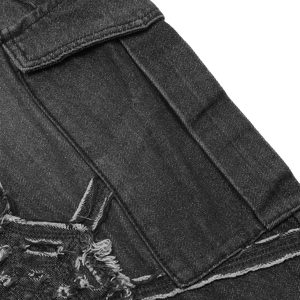 Concert Outfit High Street Hip-Hop Spider Web Denim Pants