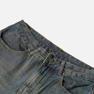 Concert Outfit High Street Hip Hop Washed Distressed Jeans