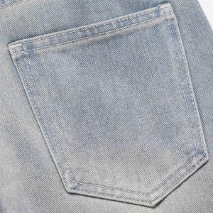 Concert Outfit High Street Hip-Hop Zipper Straight Jeans