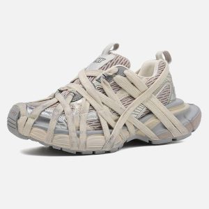 Concert Outfit High Street Lace-Up Casual Sneakers