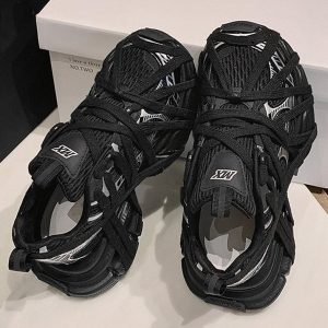 Concert Outfit High Street Lace-Up Casual Sneakers