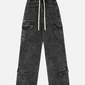 Concert Outfit High Street Loose Drawstring Trousers