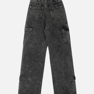 Concert Outfit High Street Loose Elastic Waist Drawstring Trousers