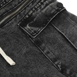 Concert Outfit High Street Loose Elastic Waist Drawstring Trousers