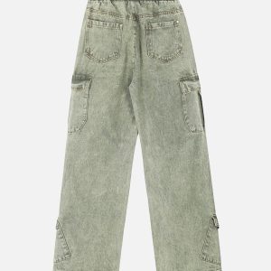 Concert Outfit High Street Loose Elastic Waist Drawstring Trousers