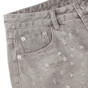 Concert Outfit High Street Niche Design Ripped Denim Shorts