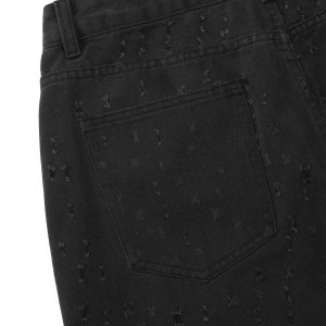 Concert Outfit High Street Niche Design Ripped Denim Shorts