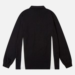 Concert Outfit High Street Racing Long Sleeve Polo Shirt