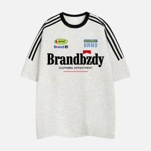 Concert Outfit High Street Retro Badge Jersey T-Shirt