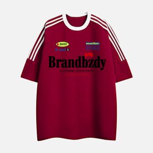 Concert Outfit High Street Retro Badge Jersey T-Shirt