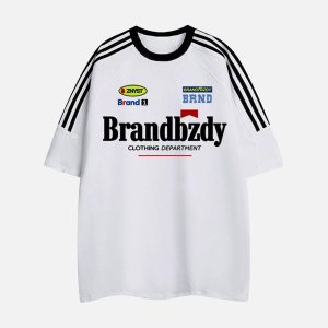 Concert Outfit High Street Retro Badge Jersey T-Shirt