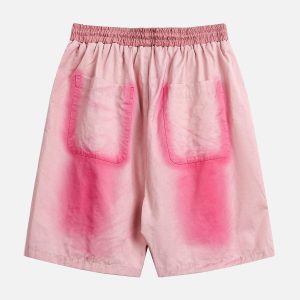 Concert Outfit High Street Spray Paint Casual Shorts